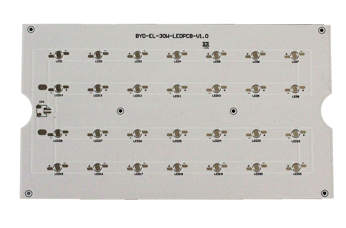 Aluminium based PCB for automotive illumination